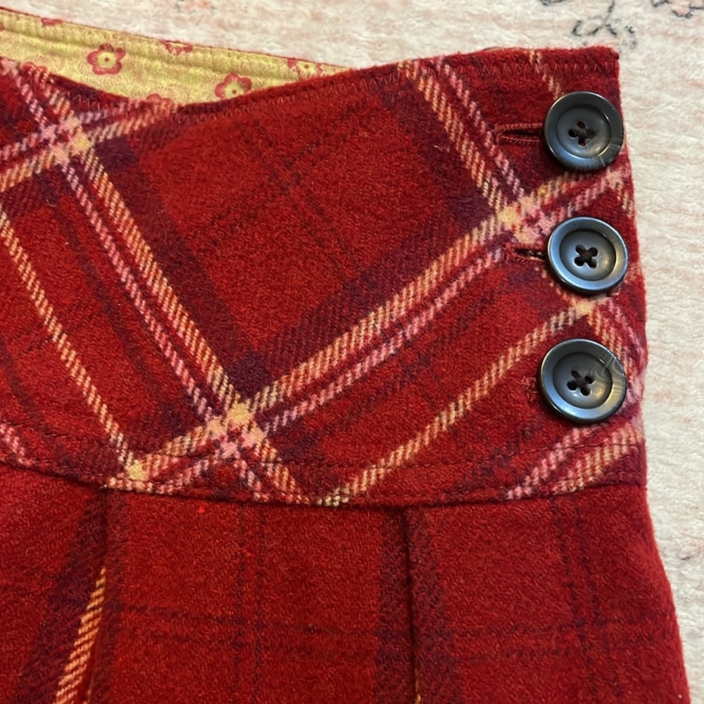 Rare!!Y2K Vintage Abercrombie micro mini wool blend skirt academia, school girl - Picture 6 of 7
